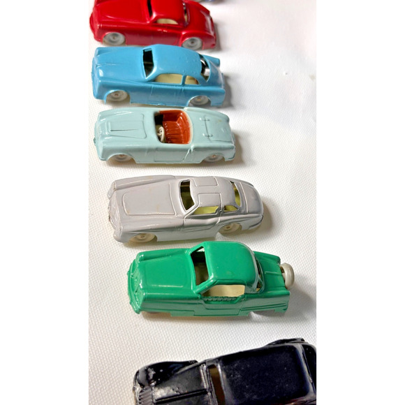 1950s INGAP Italy Set 12 Plastic cars,Various Models Numbered 1-12 Train Scenery - Picture 14 of 16